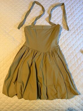 Blue Blush Olive Tie-Shoulder Sundress